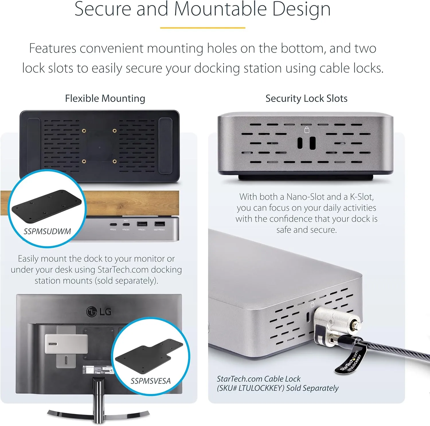 StarTech.com USB-C Docking Station (10-in-1, USB4), Up to 100W Charging for Laptop, 40Gbps Data Transfer, 2.5Gb Ethernet
