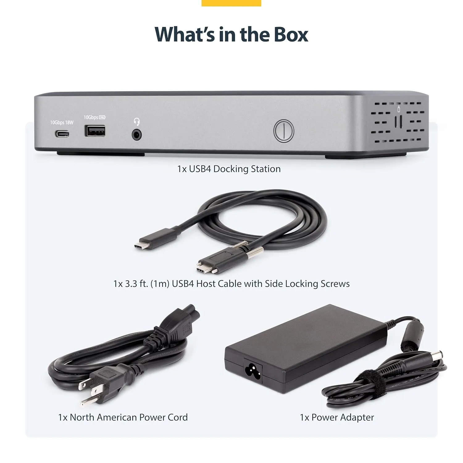 StarTech.com USB-C Docking Station (USB4), Triple 4K 60Hz Monitors, Up to 100W Laptop Charging, 2.5GbE, Driverless