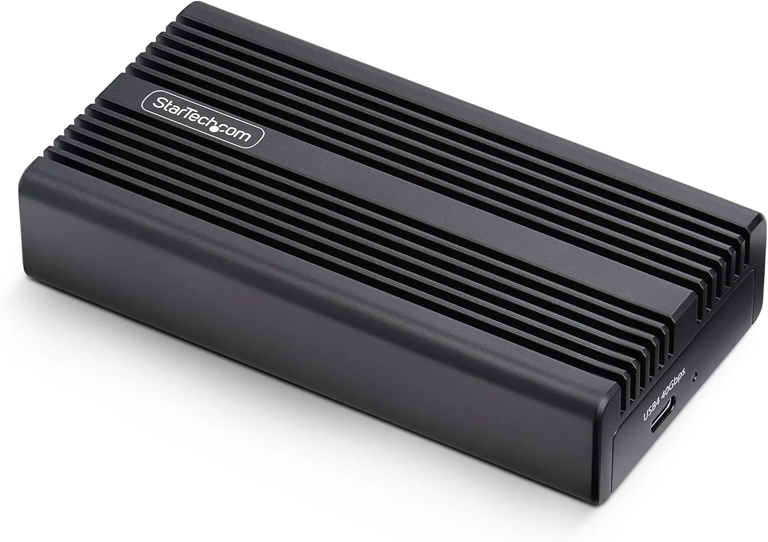 StarTech.com USB4 M.2 NVMe Enclosure, 40Gbps, External USB-C/Thunderbolt NVMe SSD Enclosure, Aluminum Heatsink Case