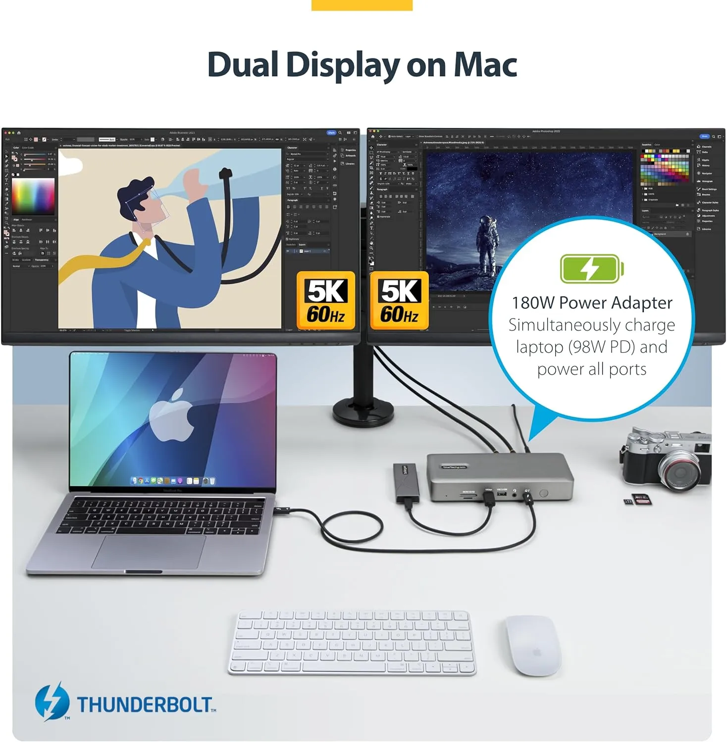 StarTech.com Universal USB-C and Thunderbolt Docking Station