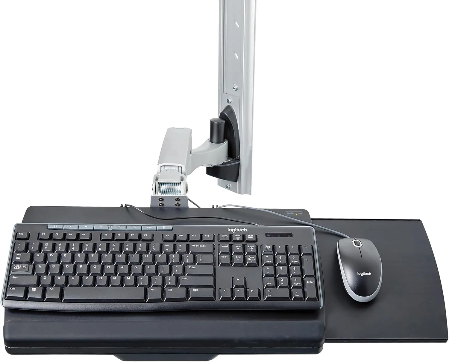 StarTech.com Wall Mount Workstation, Articulating Sit-Stand Monitor and Keyboard Tray