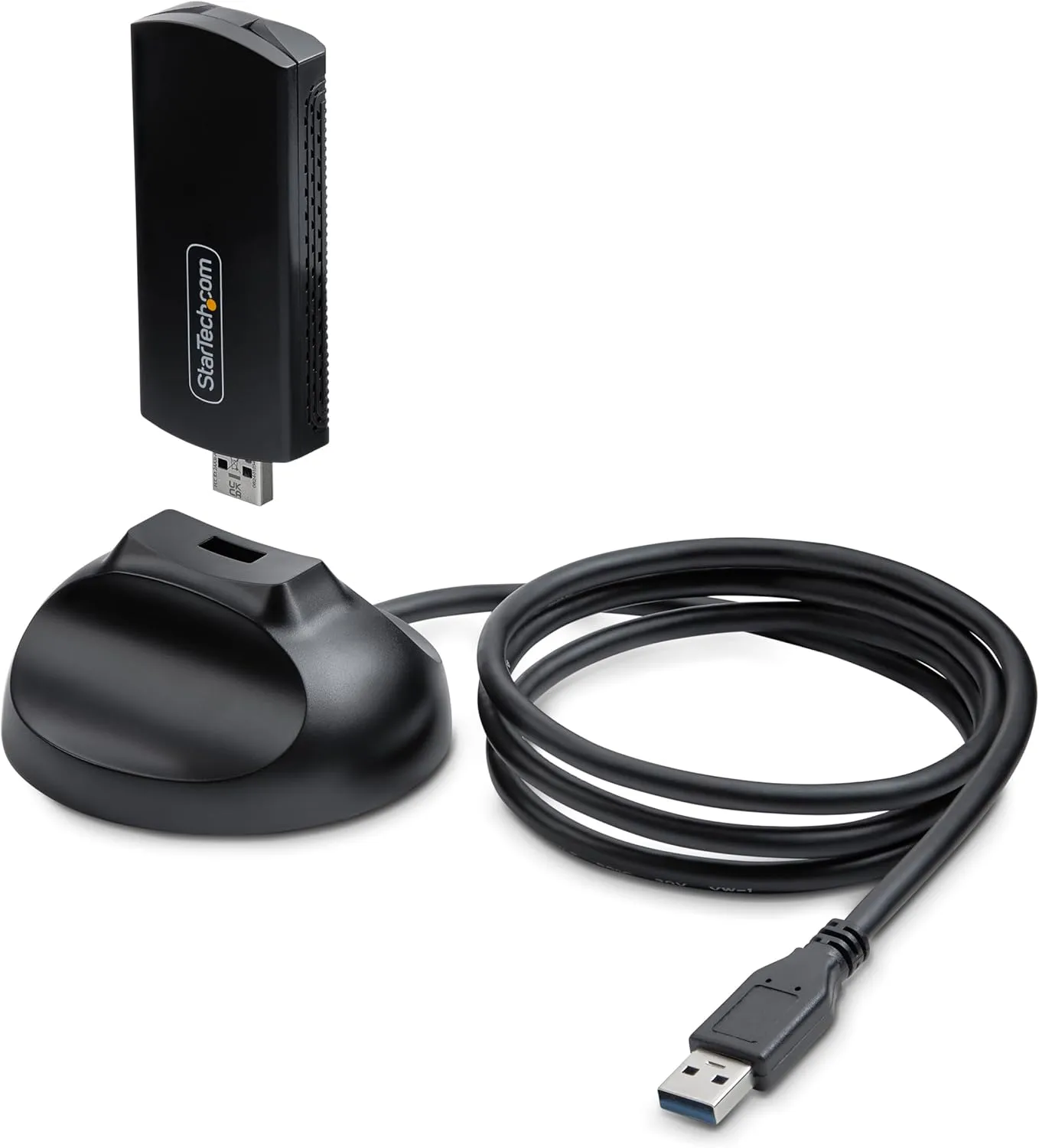 StarTech.com Wi-Fi 6E USB Adapter/Dongle, for Desktop/Laptop PC, Wireless NIC w/Foldable Antenna, WiFi 2.4/5/6GHz Network