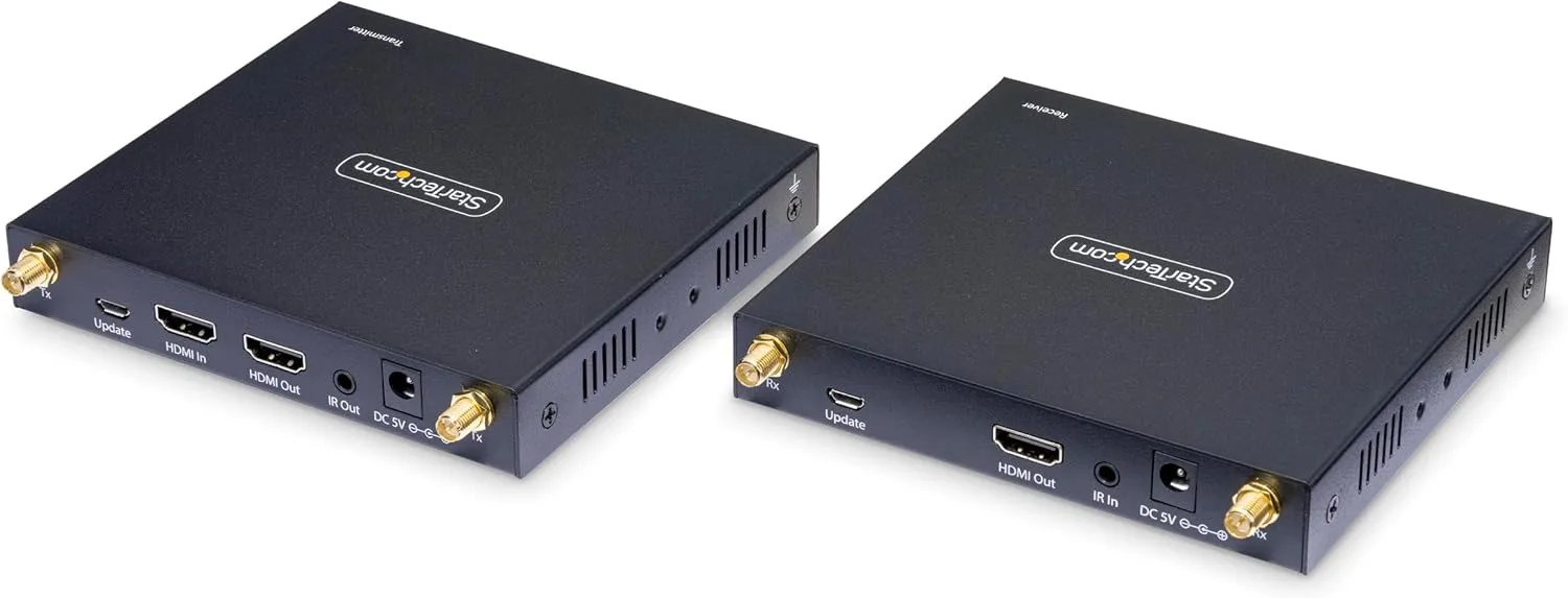 StarTech.com Wireless HDMI Extender, 4K 60Hz, Transmitter and Receiver Kit, Up to 165ft (50m), No Line-of-Sight Required