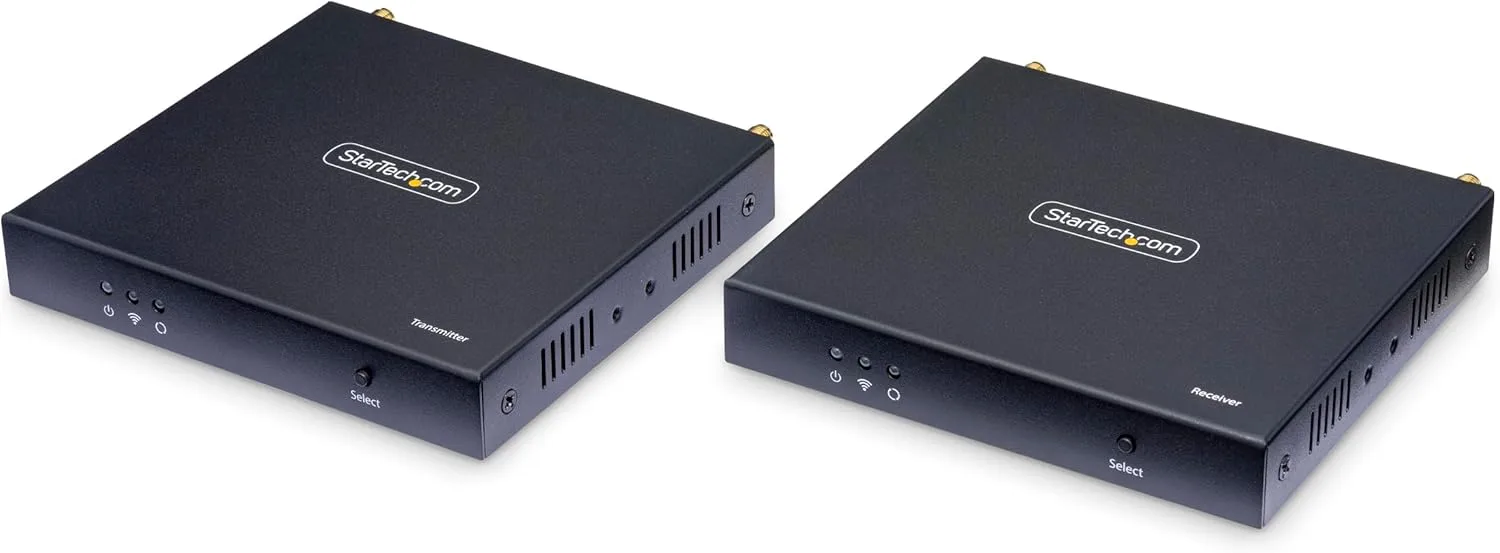 StarTech.com Wireless HDMI Extender, 4K 60Hz, Transmitter and Receiver Kit, Up to 165ft (50m), No Line-of-Sight Required