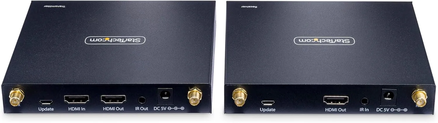 StarTech.com Wireless HDMI Extender, 4K 60Hz, Transmitter and Receiver Kit, Up to 165ft (50m), No Line-of-Sight Required