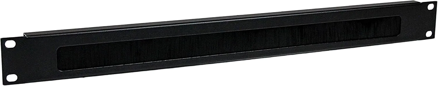 StarTech.com 1U High-density Brush Strip Cable Management Panel, Sturdy Steel Horizontal Data Centre Cable Organizer