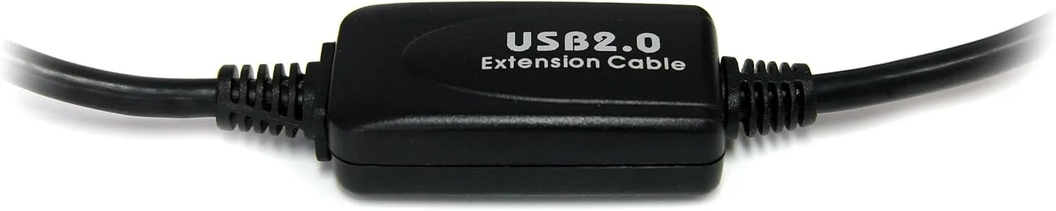 StarTech.com 9 m / 30 ft Active USB A to B Cable - M/M - Black USB 2.0 A to B Cord - Printer Cable