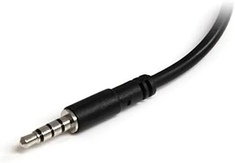 StarTech.com 3.5mm Headset Splitter Adapter (Combo to Separate Mic & Headphone)