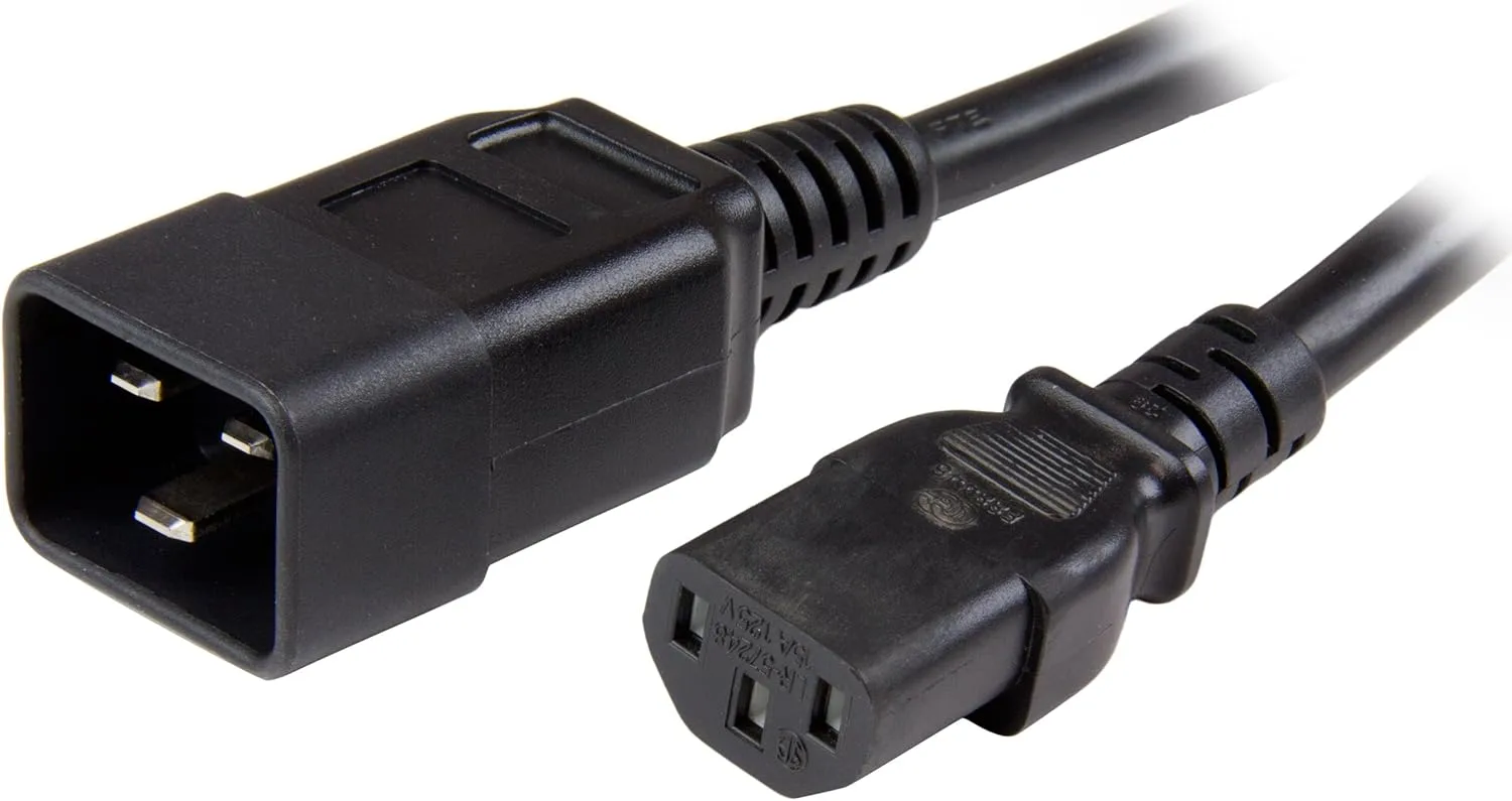 StarTech Heavy Duty 14 AWG Power Cord C13 to C20 IEC 60320