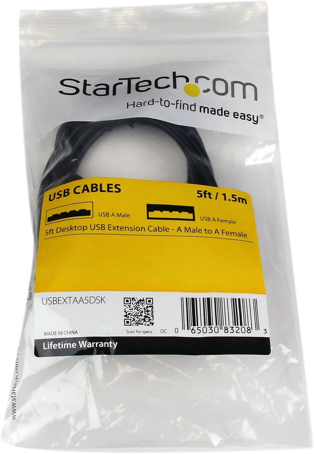 StarTech.com 5ft USB A-to-A Extension Cable