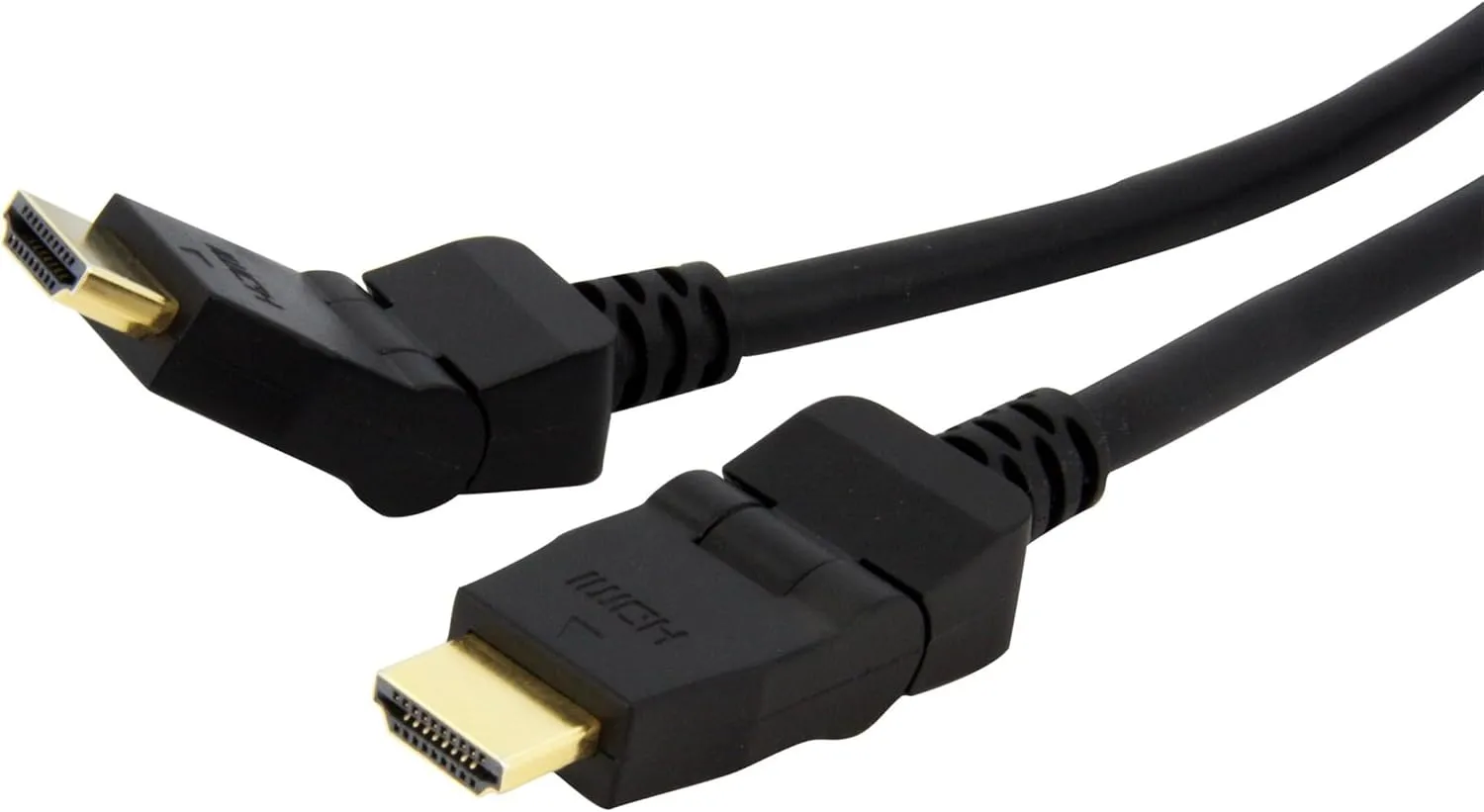 StarTech.com 6ft Swivel HDMI Cable, 4K High Speed Rotating HDMI Cord, 4K 30Hz UHD HDMI, 10.2 Gbps, HDMI 1.4 Video, HDCP 1.4