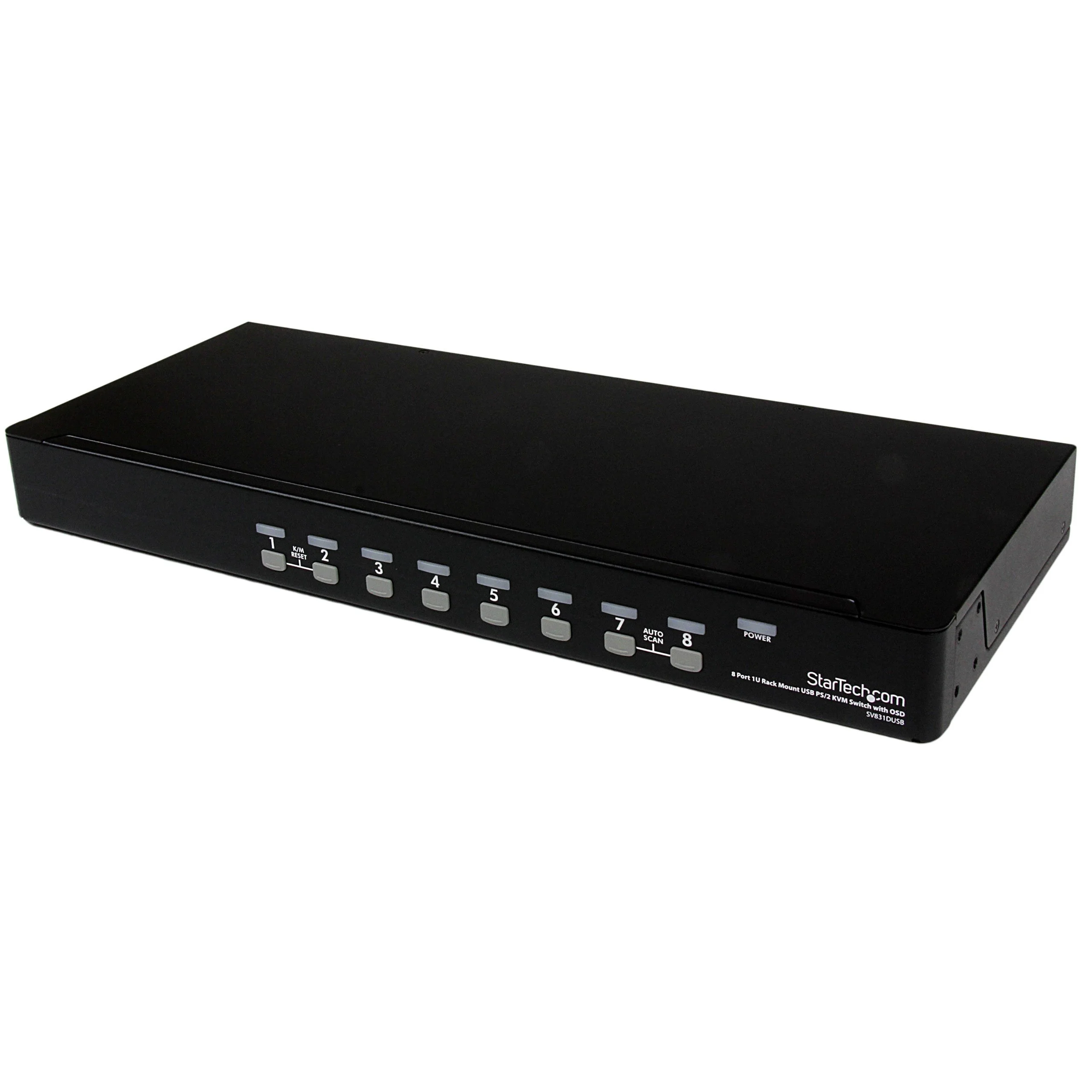 StarTech.com 8 Port 1U Rackmount USB VGA KVM Switch with OSD