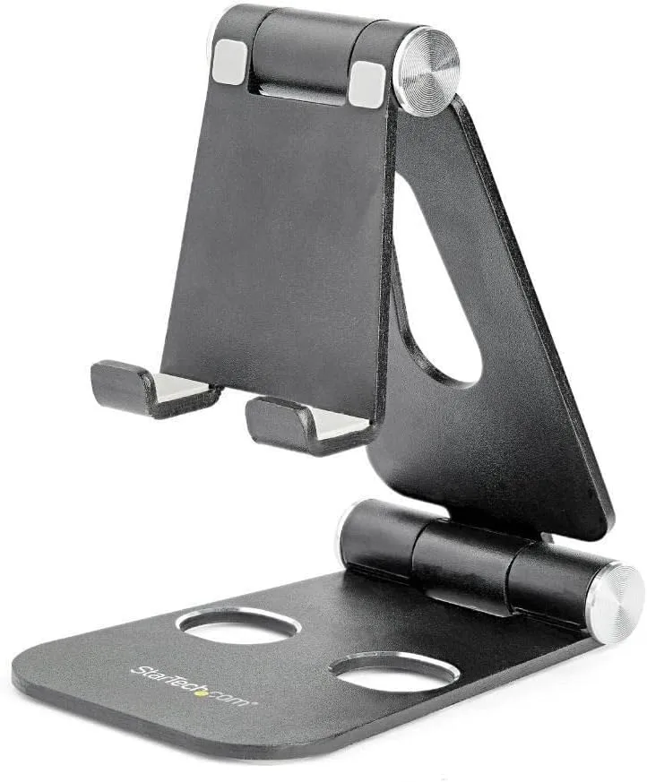 STARTECH.COM Foldable Phone and Tablet Stand - Universal Adjustable Multi-Angle Mobile Device Holder