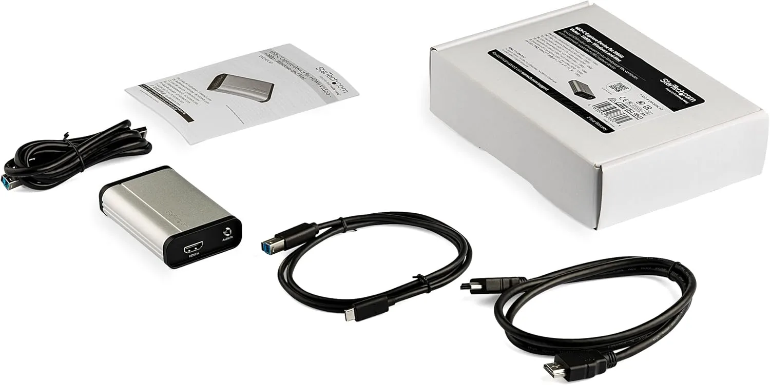 StarTech.com HDMI Video Capture Device 1080p 60fps USB