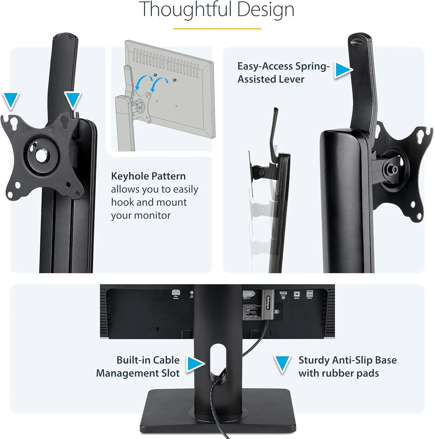 StarTech.com Adjustable VESA Monitor Stand