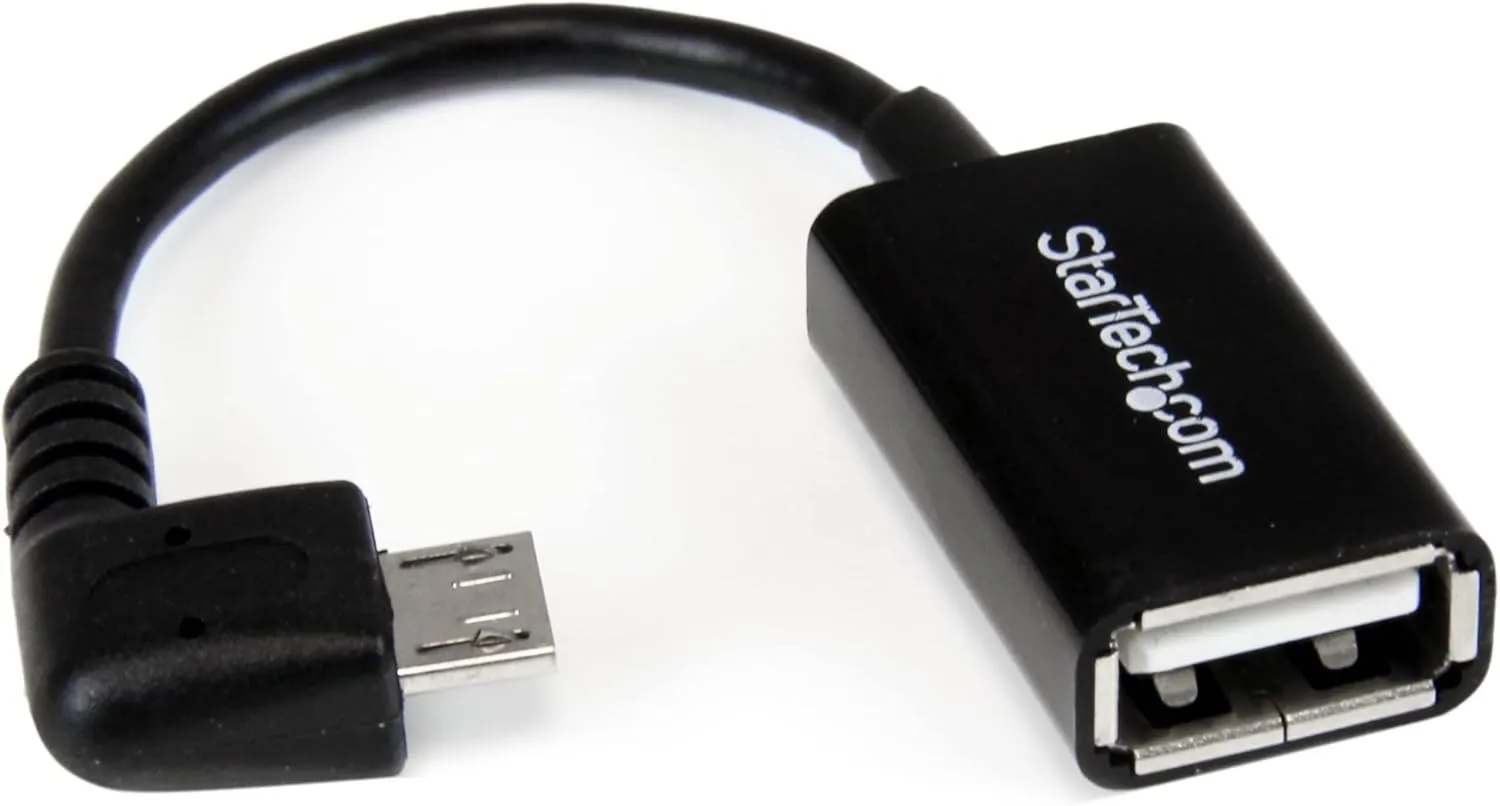StarTech.com Micro USB On-The-Go (OTG) Adapter Cable - Micro USB Male to USB A Female