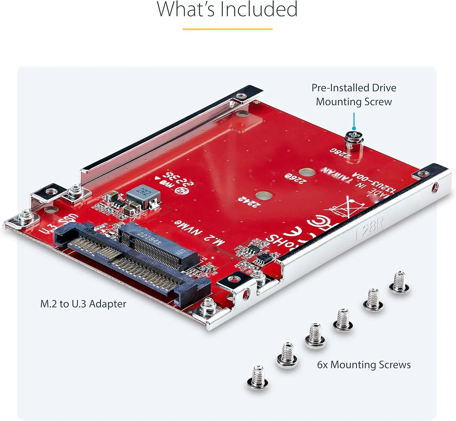 StarTech.com PCIe NVMe Host Adapters - M.2, U.2, U.3, SFF