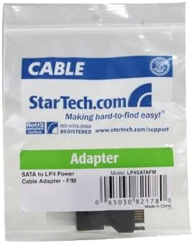 StarTech.com SATA to LP4 (Molex) Power Cable Adapters & Y-Splitters