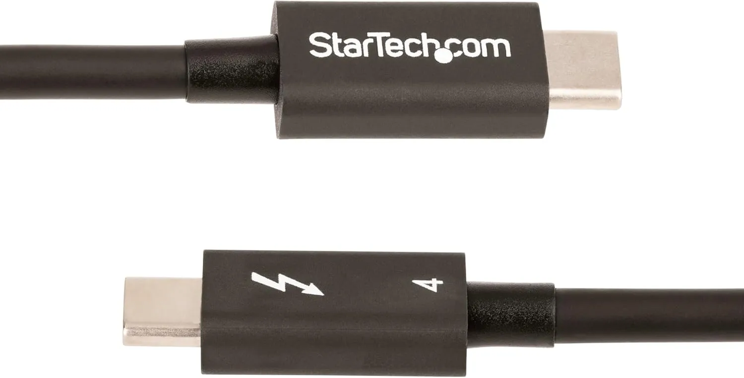 StarTech.com Thunderbolt 4 Cable - 40Gbps, 100W PD, 8K/4K Video, USB-C