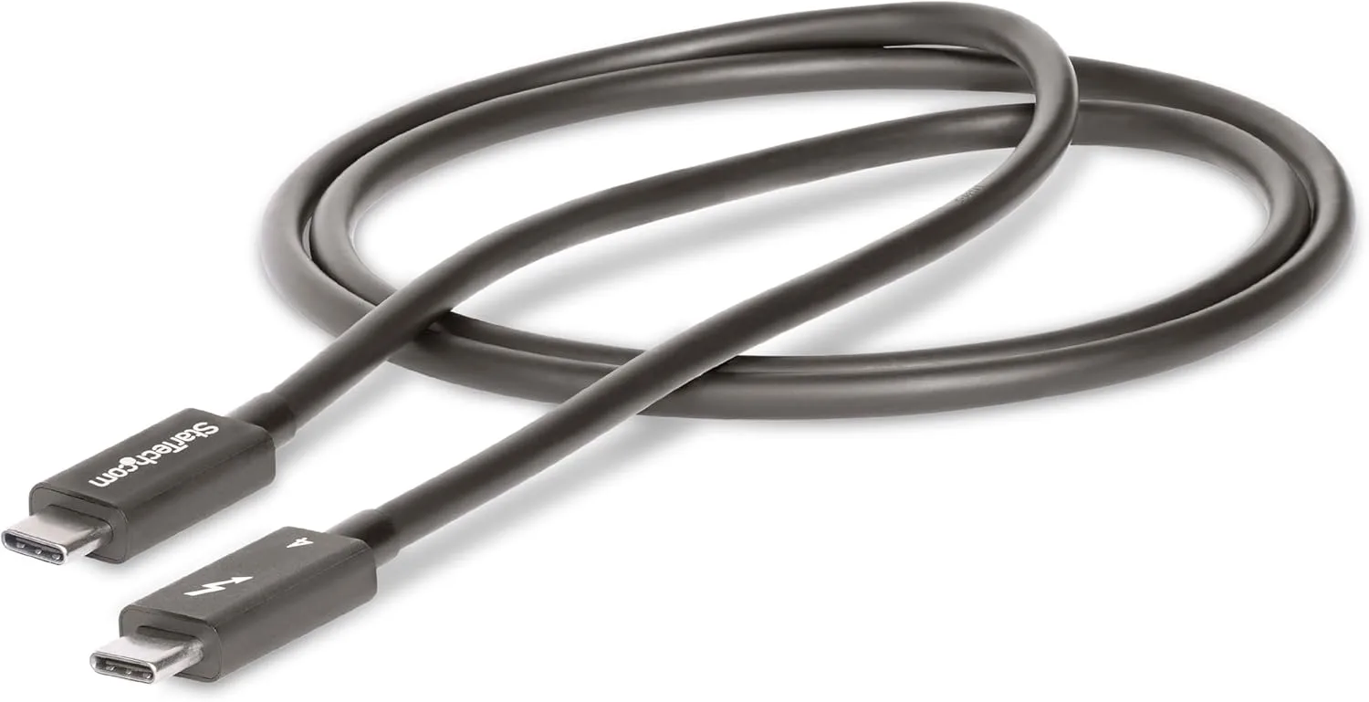 StarTech.com Thunderbolt 4 Cable - 40Gbps, 100W PD, 8K/4K Video, USB-C