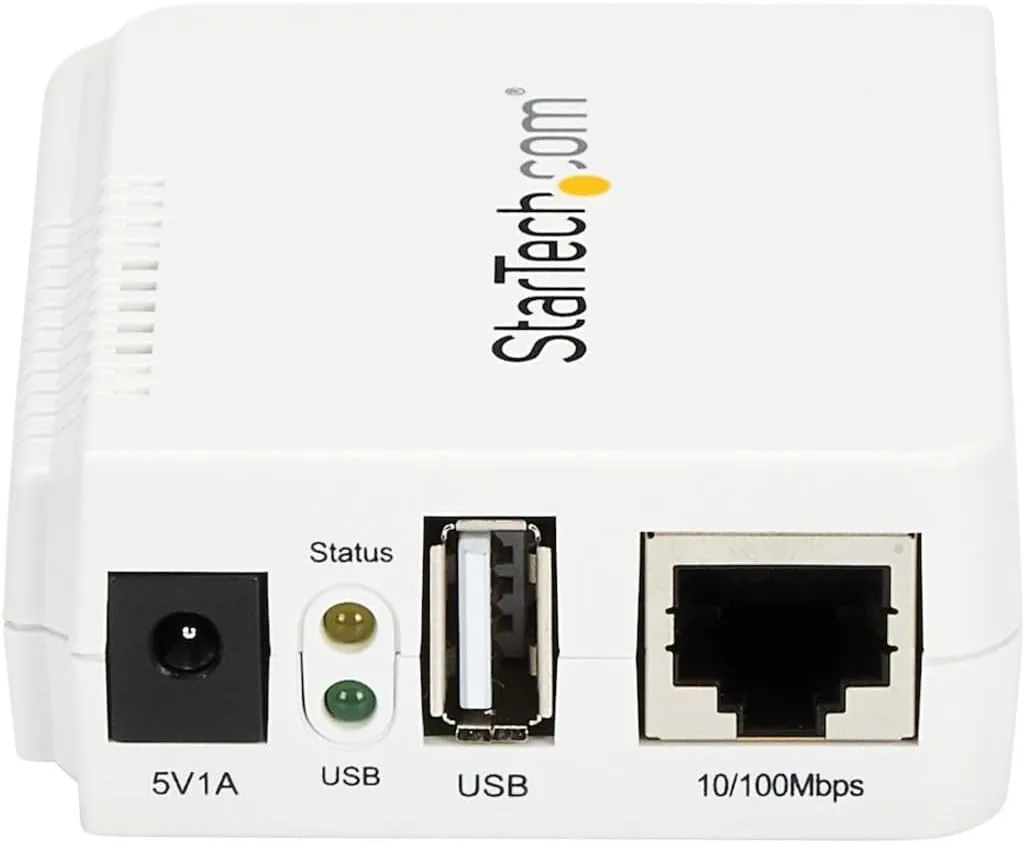 StarTech.com USB 2.0 10/100Mbps Network Print Server