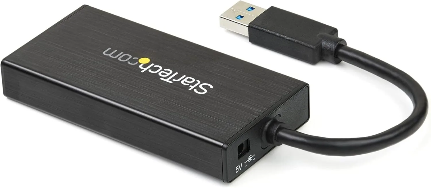 StarTech.com USB 3.0 to Gigabit Ethernet Adapter with USB 3.0 Hub