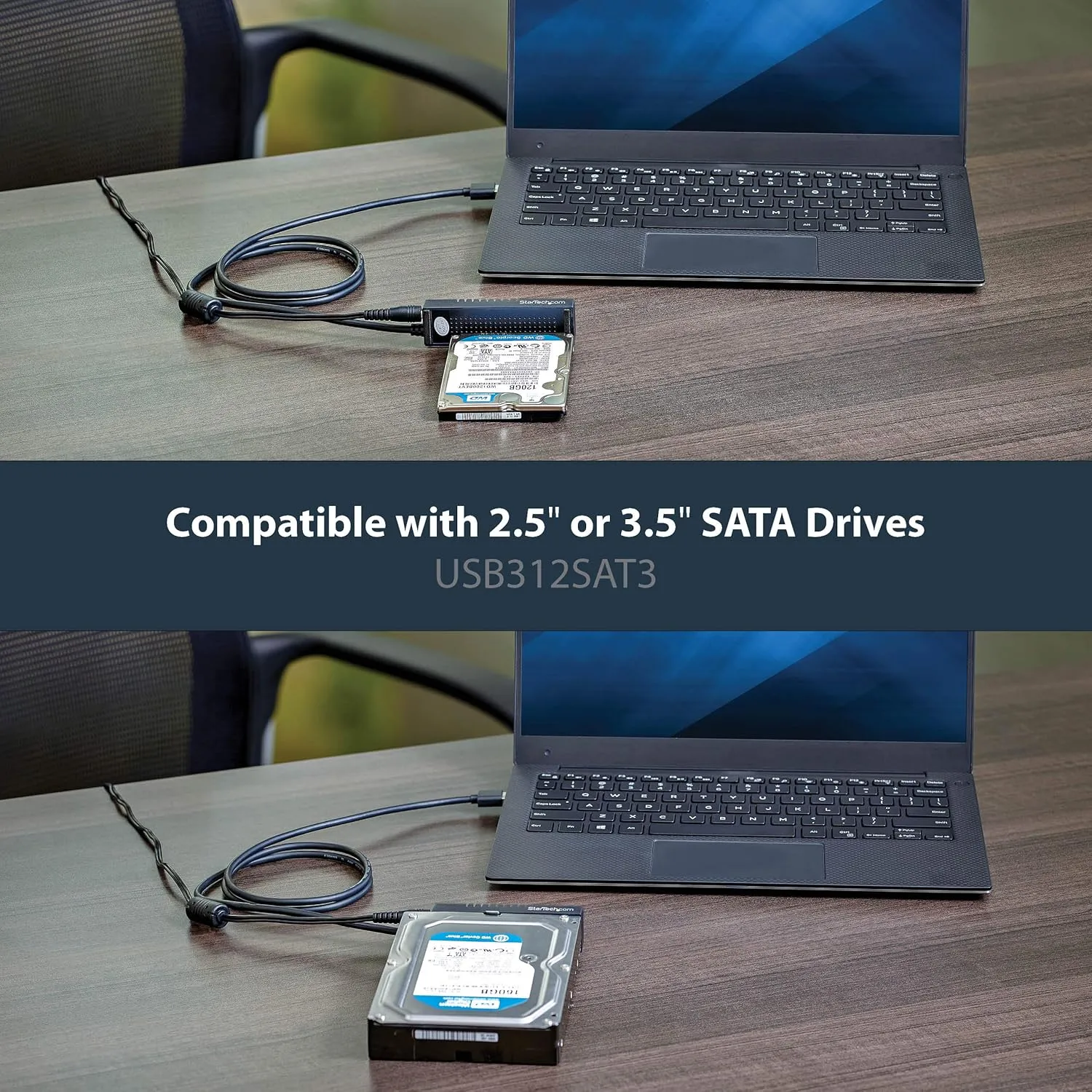 StarTech USB 3.1 (10Gbps) to SATA Adapter Cable for 2.5/3.5 Drives