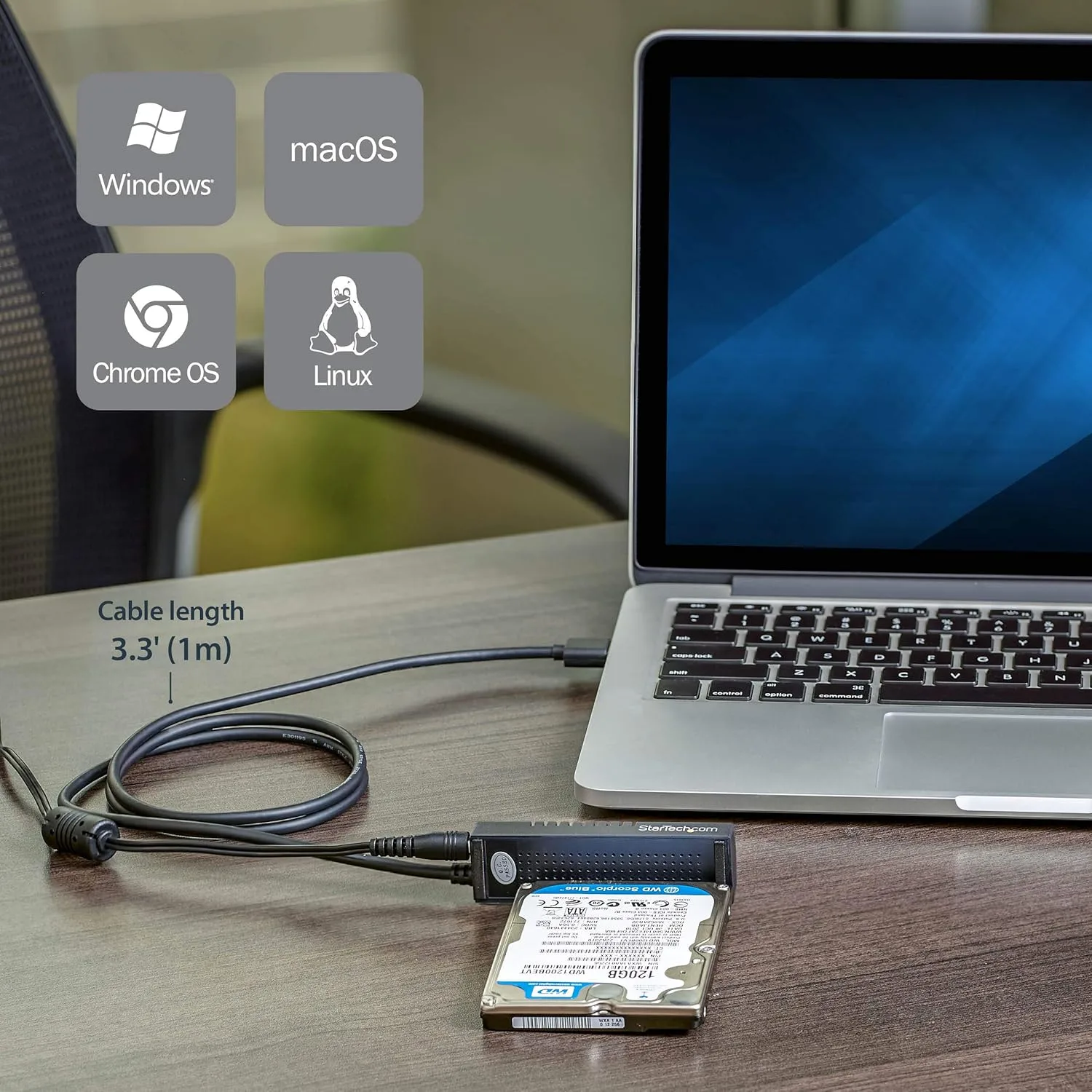 StarTech.com USB-C to VGA Adapter - Thunderbolt 3 Compatible