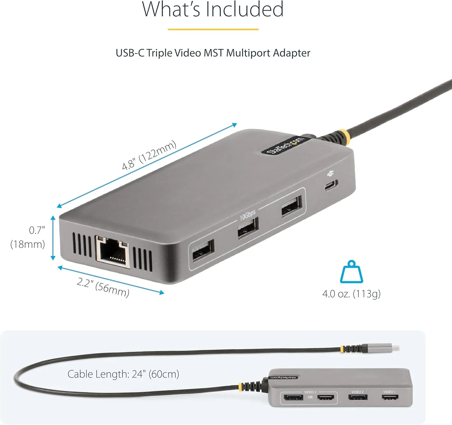 StarTech.com USB-C Multiport Docking Station