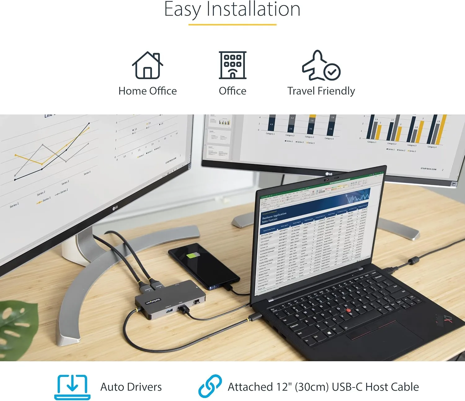 StarTech.com USB-C Multiport Docking Station