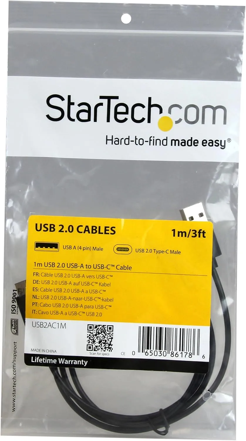StarTech.com USB-C to USB-A Cable (USB 2.0)