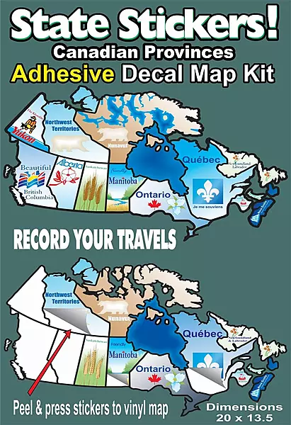 800 Canadian Map - STATE STICK