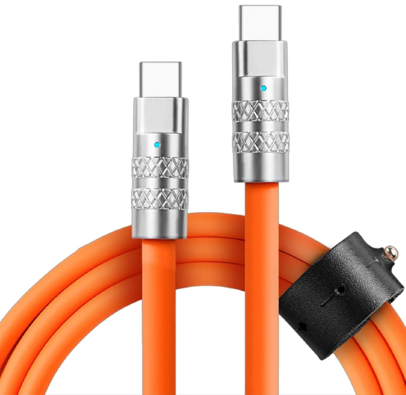 STATIK TSumoCharge 100W USB-C to USB-C Charging Cable, Heavy-Duty Silicone, 6 ft
