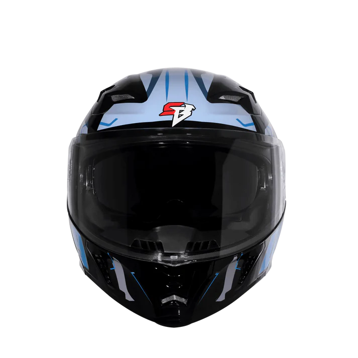 STEELBIRD SBA-20 ISS 09 GLOSSY BLACK/METTALIC BLUE C/V 580MM