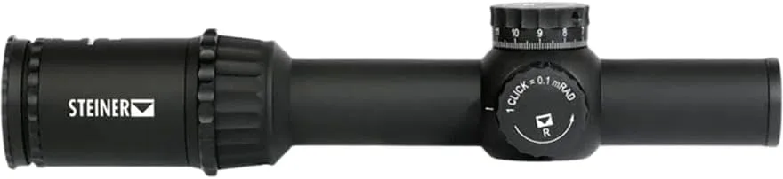Steiner T6Xi Rifle Scope 1-6x 24mm Illuminated KC-1 Reticle Matte Black
