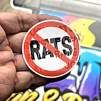 NO RATS STICKER - 2 FO 5