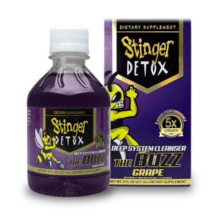 Stinger Detox - The Buzz 5x - Grape (8oz)