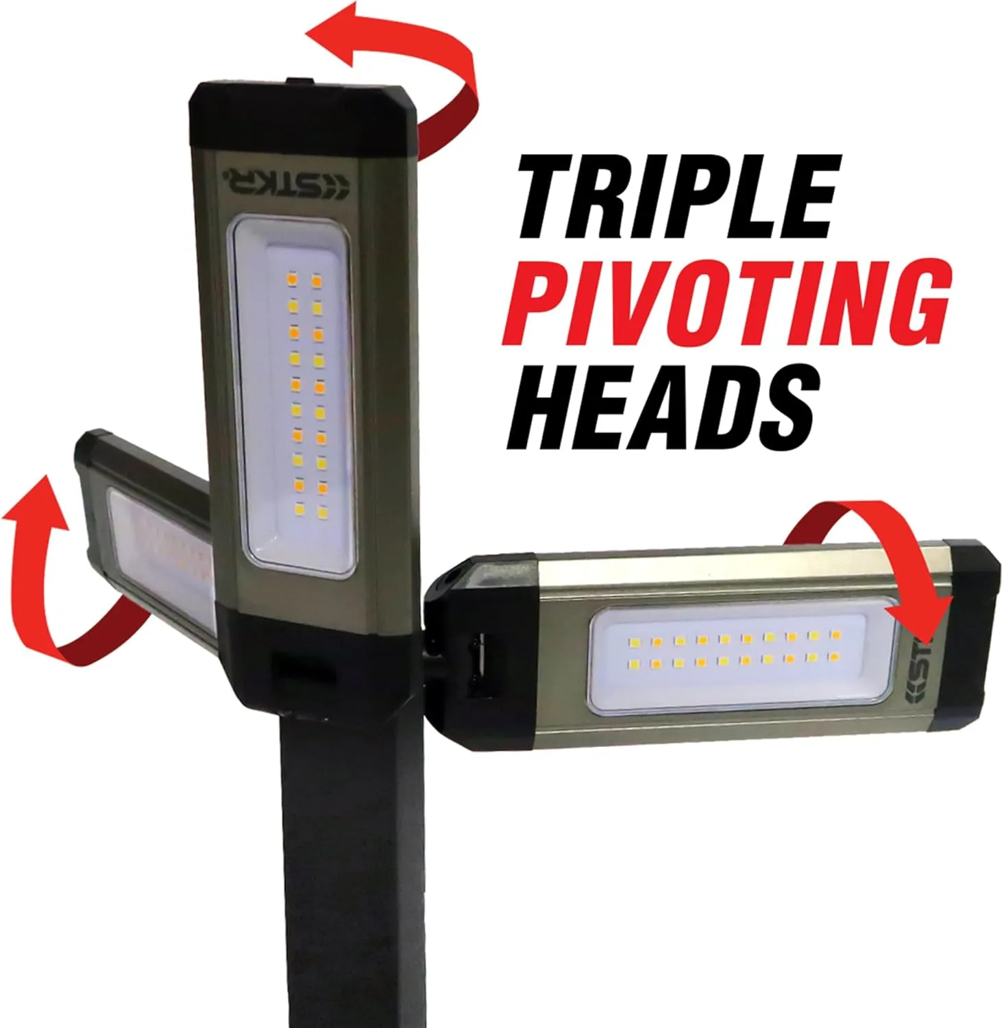 STKR Concepts Tri-Mobile with Tripod - 2000 Lumen Area Work Light, Black,12681