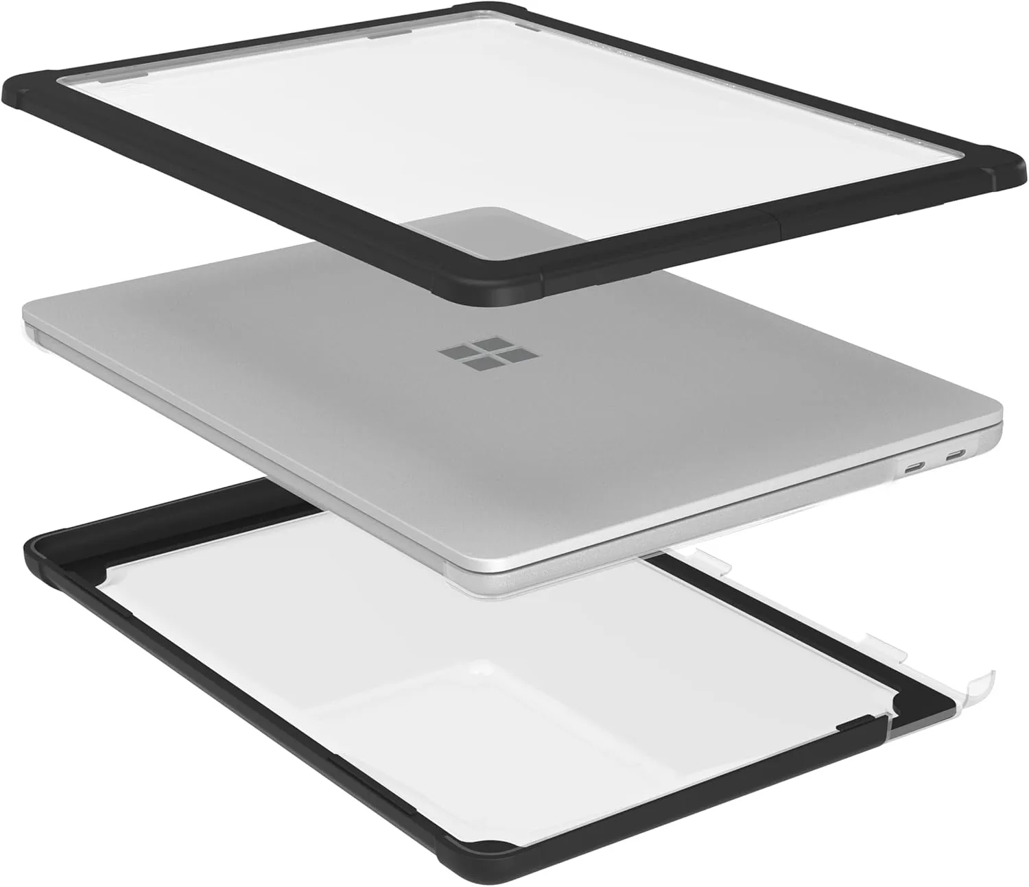 STM Dux Case for Microsoft Surface Laptop 13" (1st Edition) - Rugged Slim Protective Shell, Black