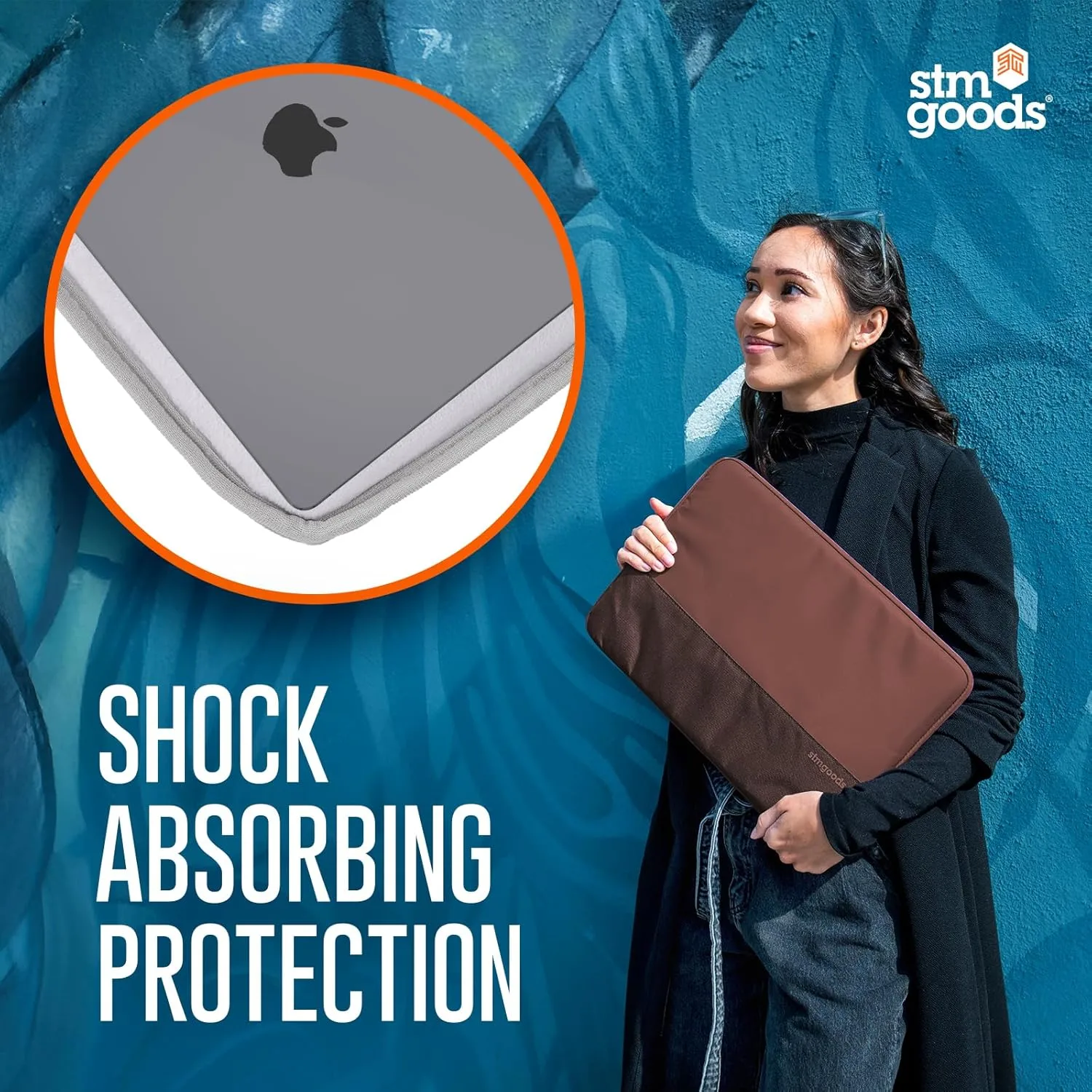 STM Origin Laptop Sleeve - Fleece-Lined, 4mm EVA