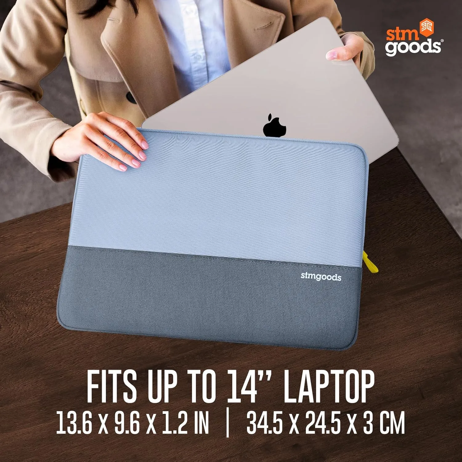 STM Origin Laptop Sleeve - Fleece-Lined, 4mm EVA