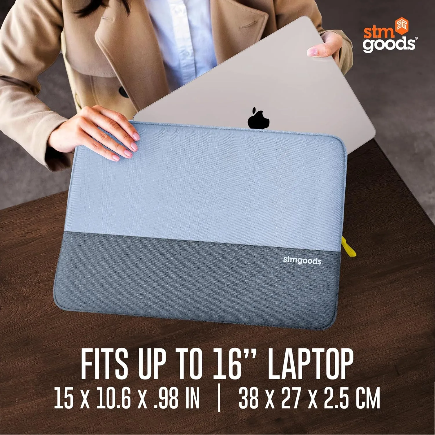 STM Origin Laptop Sleeve - Fleece-Lined, 4mm EVA