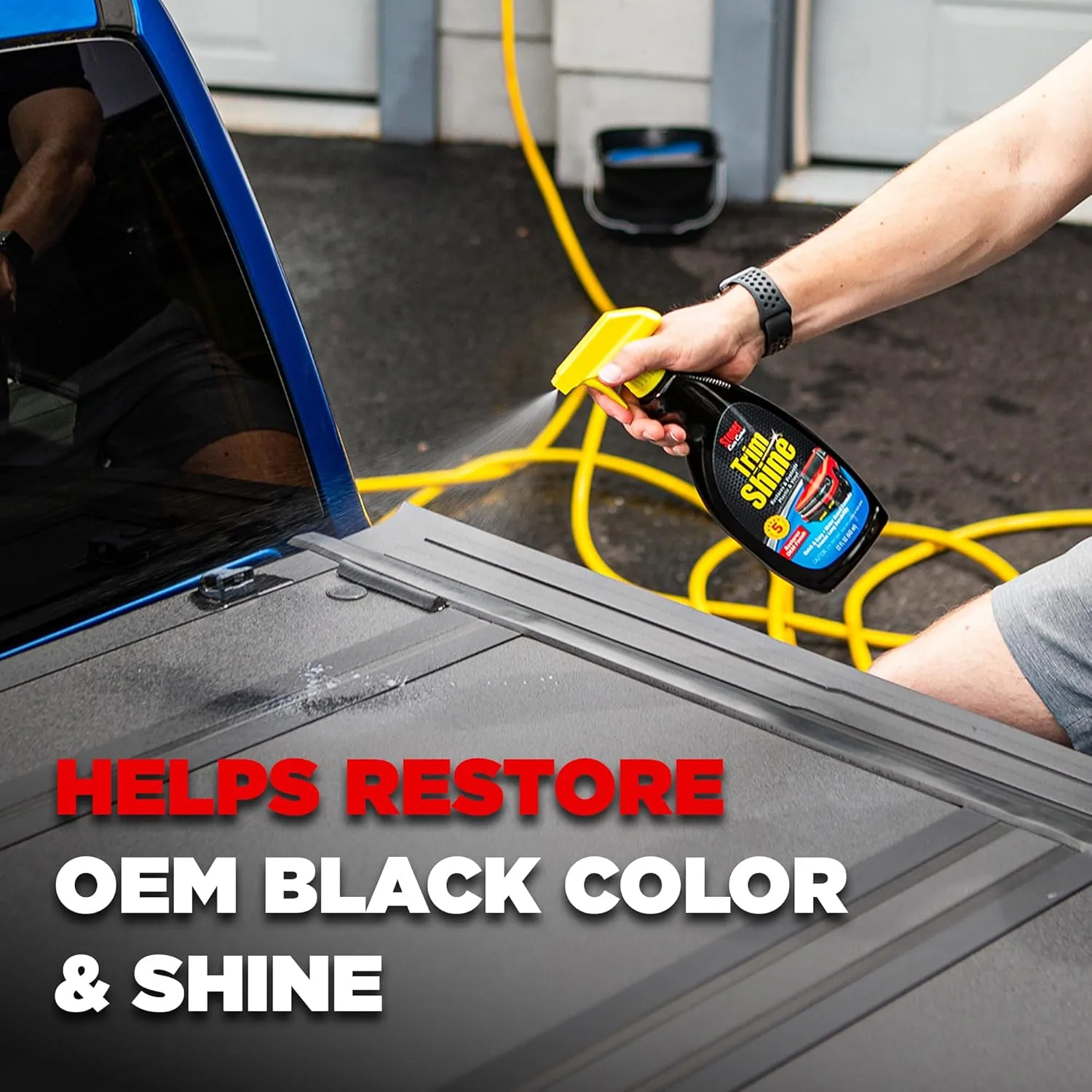 Stoner Car Care 92034 Trim Shine – Black Trim and Plastic Restorer for Cars – Vinyl and Plastic Trim Protectant Coating for Interior and Exterior Use – Water-Based Formula – 22 fl oz Pack of 1