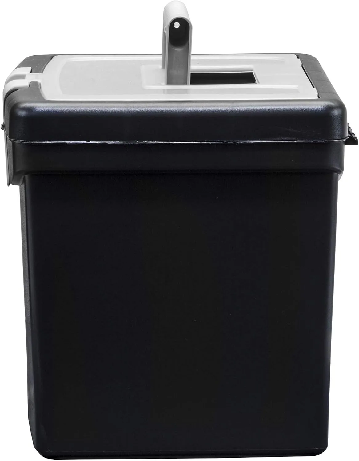 Storex Portable File Storage Box with XL Lid, Letter Size, Black