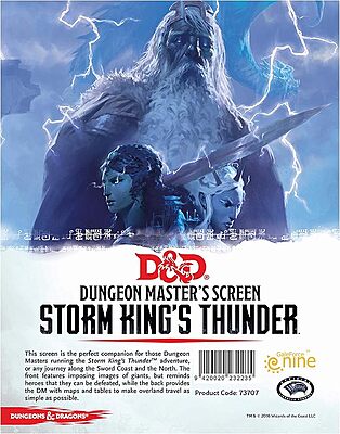 5E - D&D - Gale Force Nine - Storm King's Thunder - DM Screen