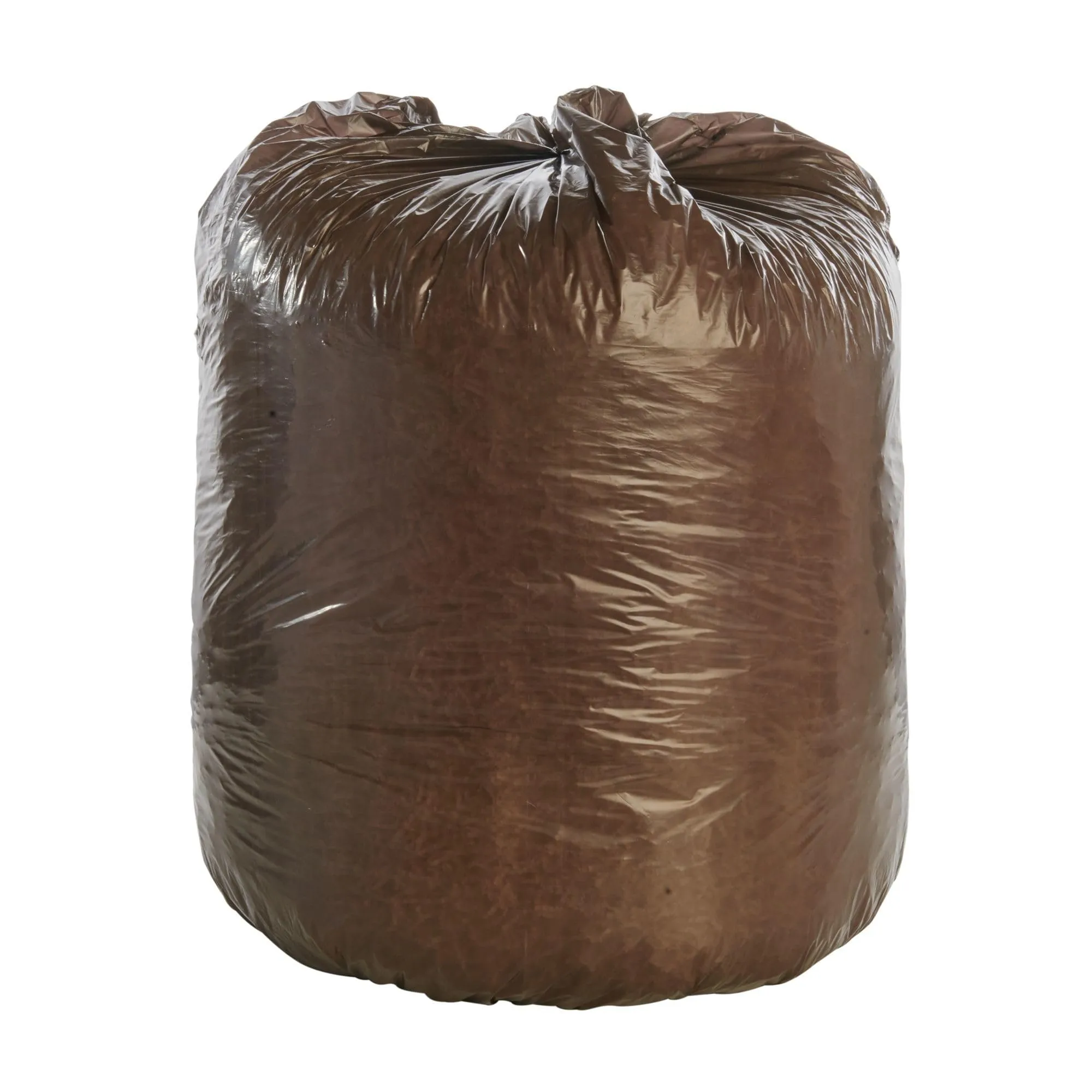 Stout by Envision 39 Gallon 33" x 44" Controlled Life-Cycle Trash Bags, 40/Box, Brown