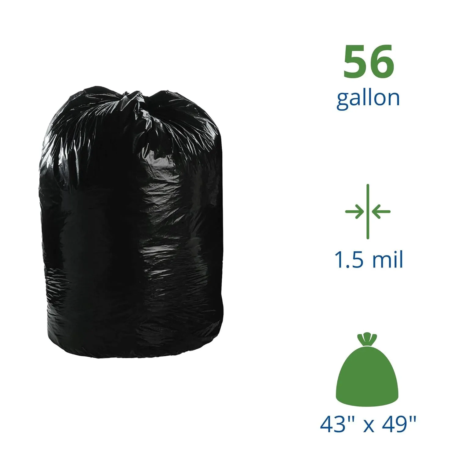 STOUT Total Recycled Content Heavy-Duty Trash Bags