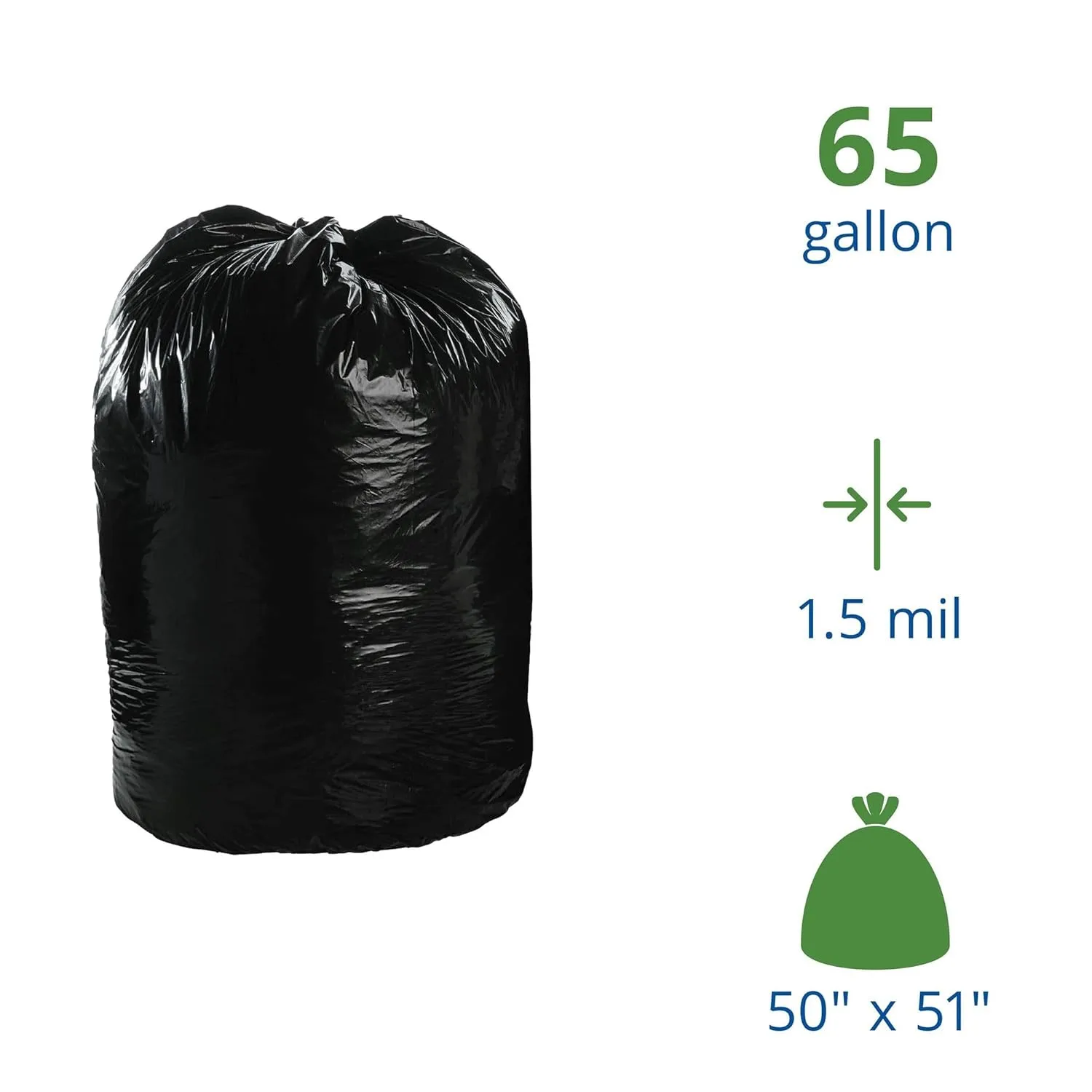 STOUT Total Recycled Content Heavy-Duty Trash Bags