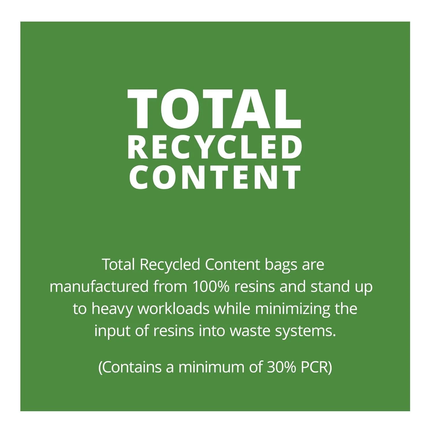STOUT Total Recycled Content Heavy-Duty Trash Bags