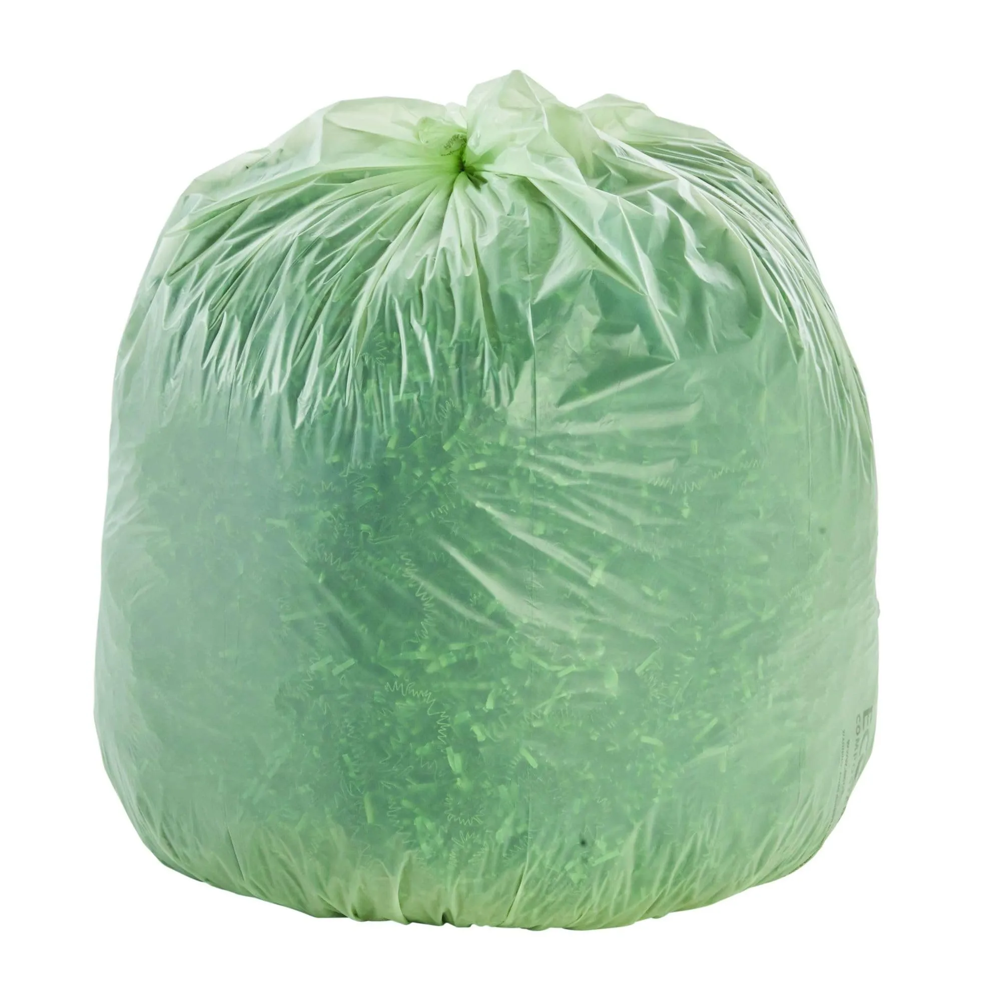 Stout EcoSafe-6400 Compostable Bags, 0.85 mil, 64-Gallon (48 x 60), Green, 30/Box